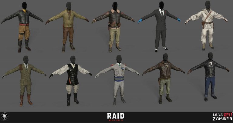 RAID WWII Characters