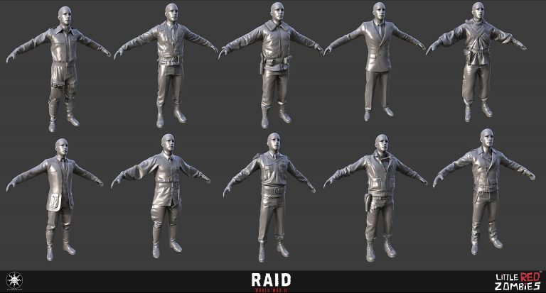 RAID WWII Characters
